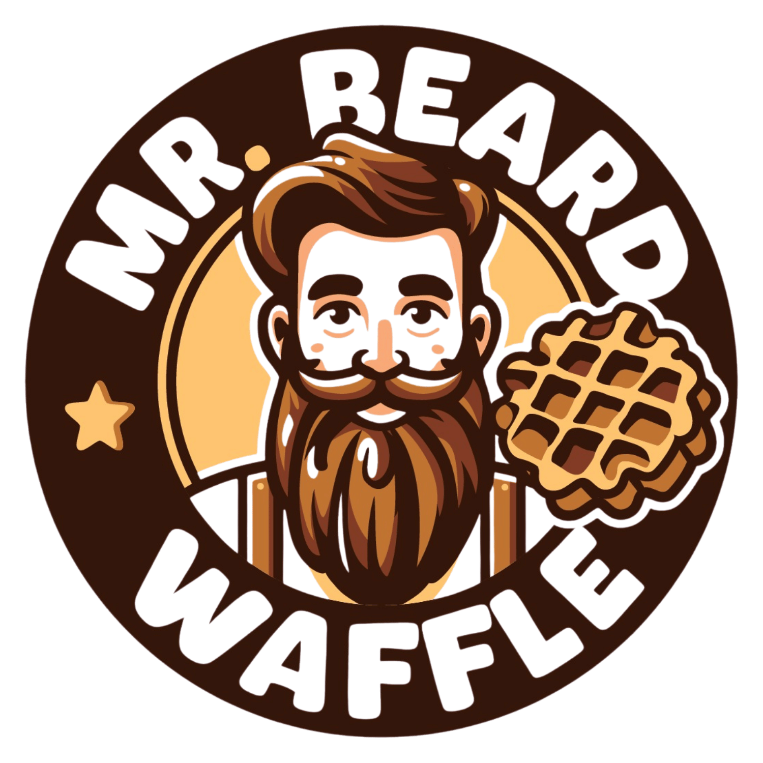 Mr Beard Waffle Logo